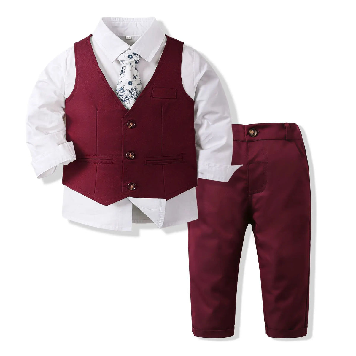 Boys' Ring Bearer Tuxedo Vest Set - Kindle Kids ABC - view 14