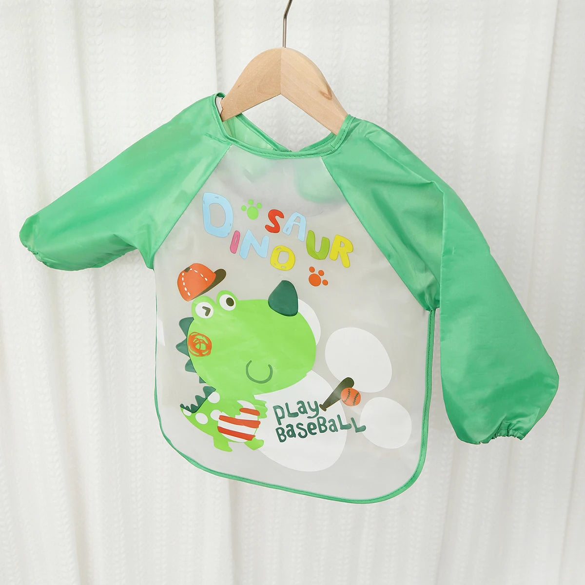 Long Sleeve Waterproof Baby Bib – EVA Feeding Smock | 0–3Y - photo 11