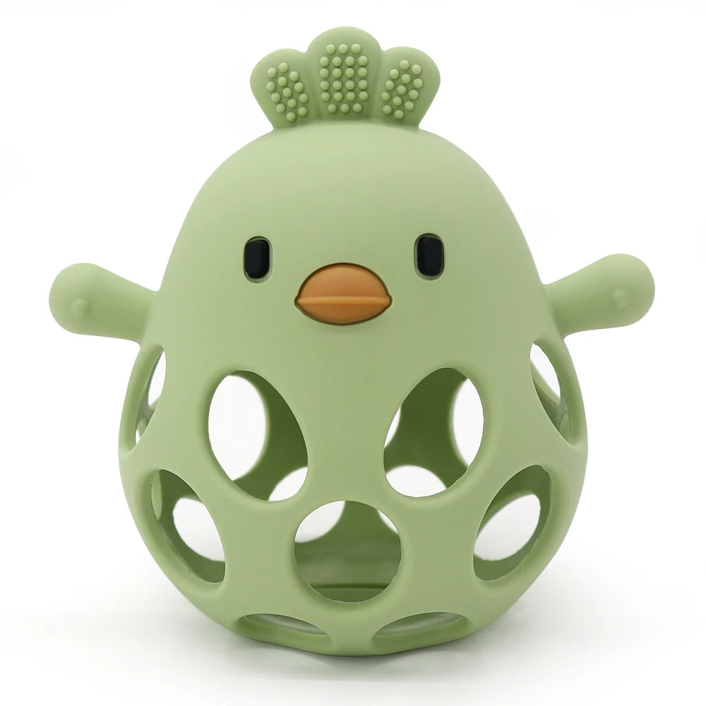 baby silicone chick teether sensory chew toy - photo 6