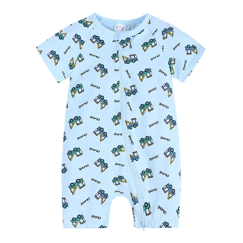 Baby Bamboo Cotton Short-Sleeve Romper - Kindle Kids ABC - view 23