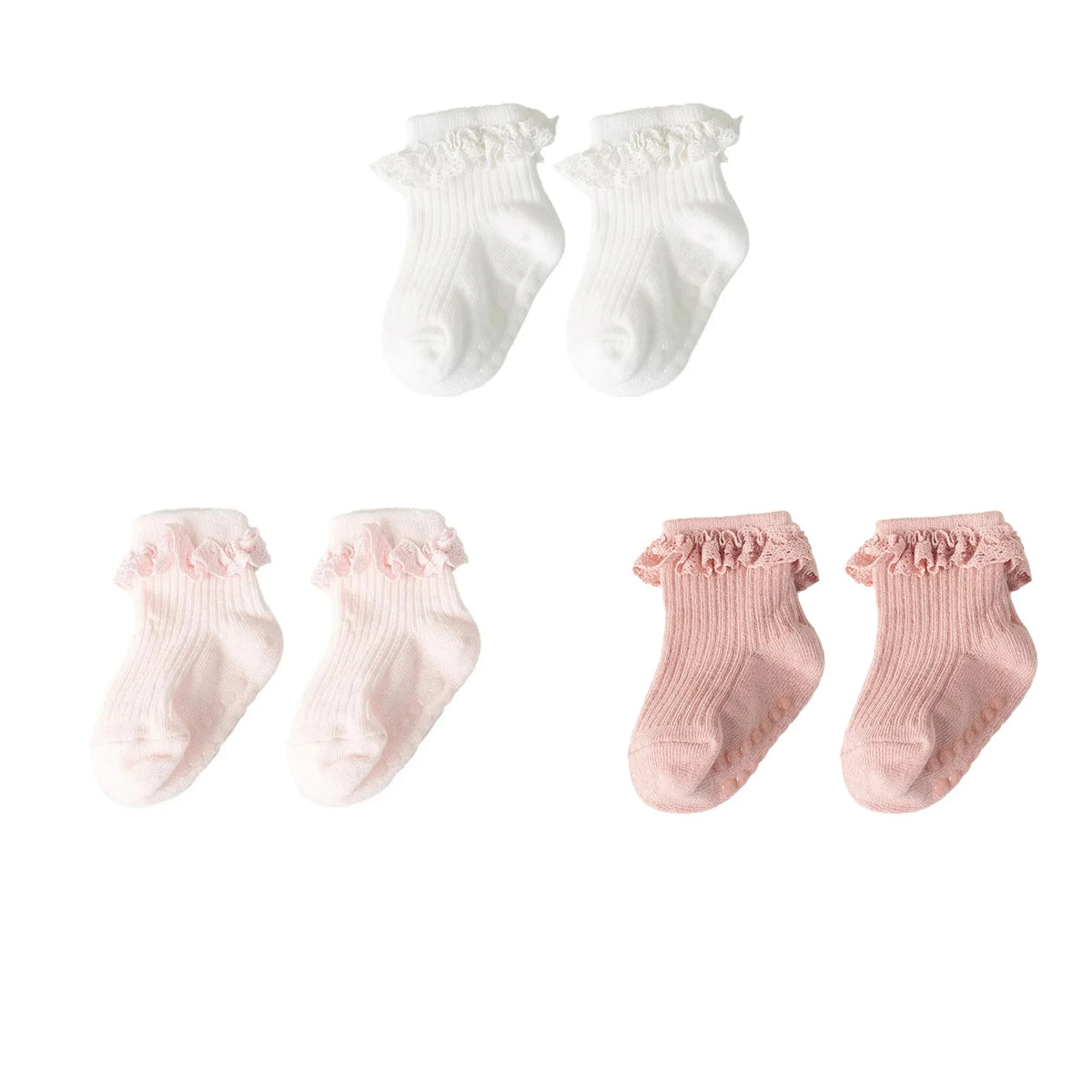 Cotton Lace Toddler Girl Socks - Kindle Kids ABC - view 15