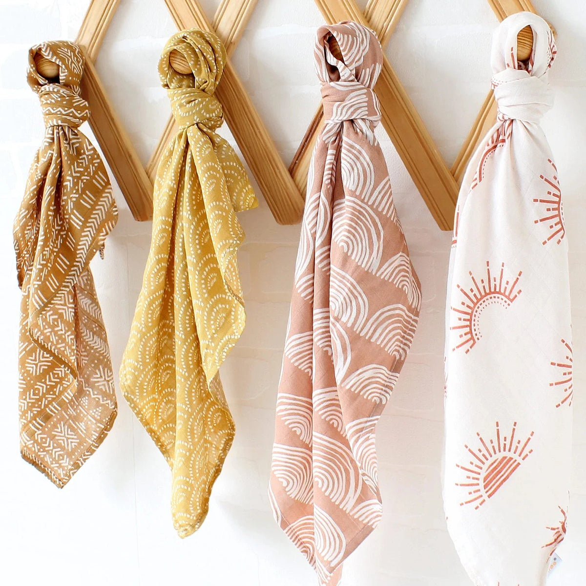 Bamboo Cotton Muslin Baby Blanket - Kindle Kids ABC