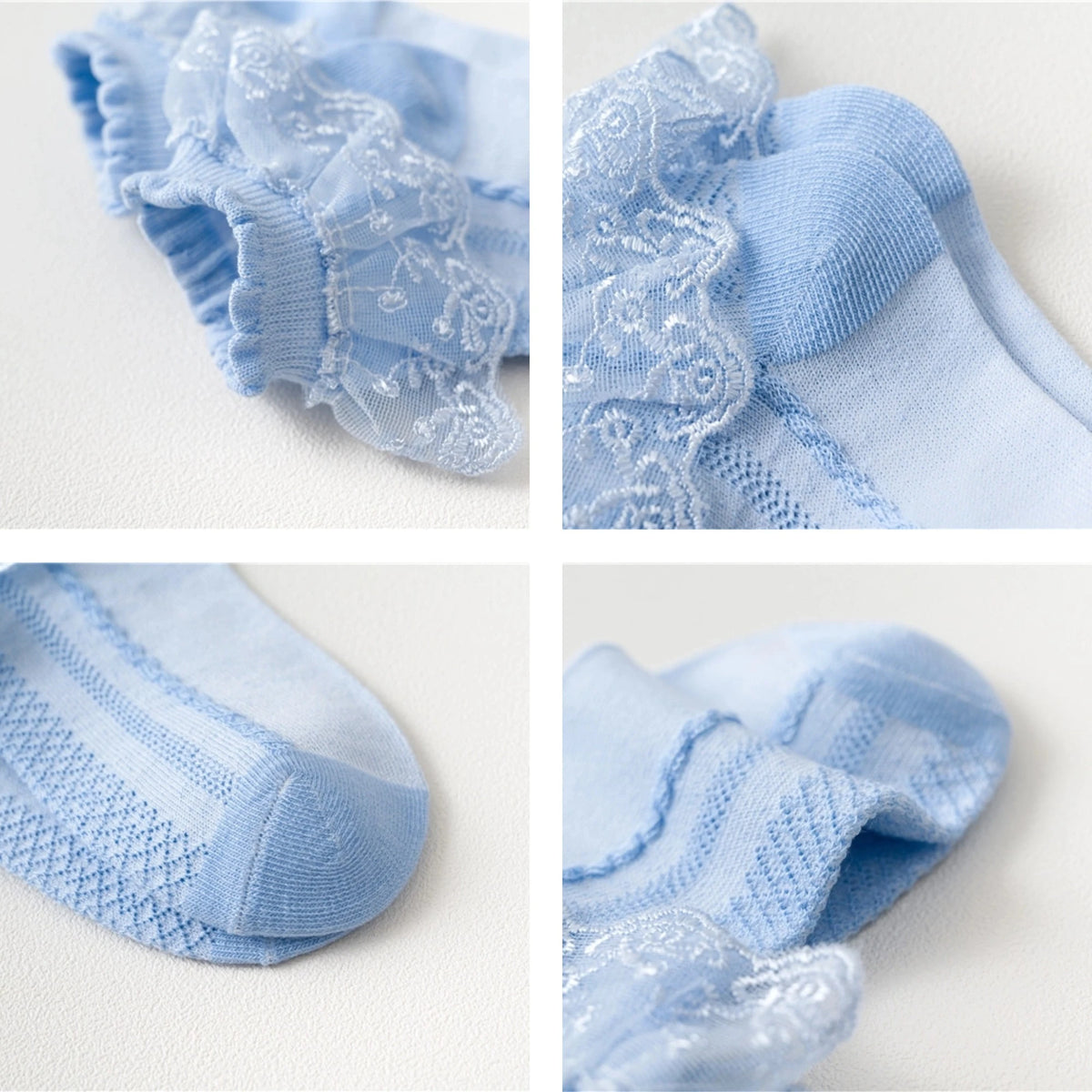 Cotton Lace Ruffle Baby Socks - Kindle Kids ABC - view 5