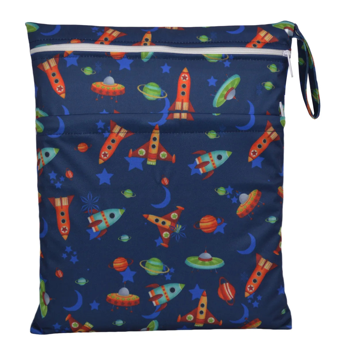 Wet/Dry Diaper Bag - Two-Zip Waterproof Reusable Pouch - photo 18