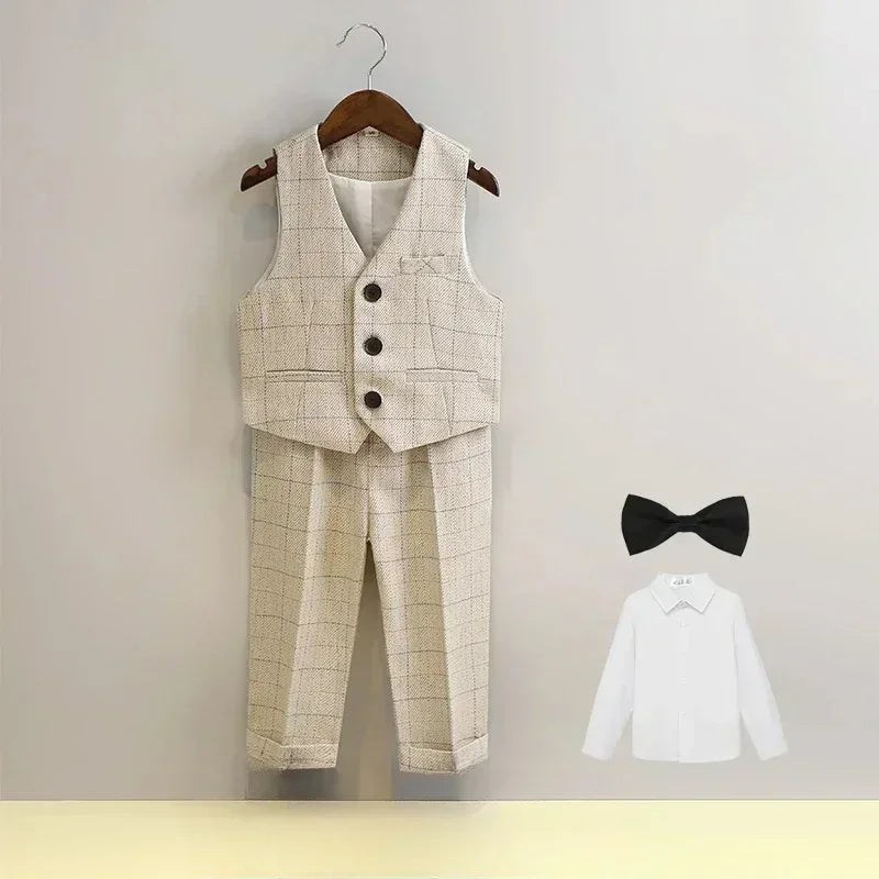Boys Plaid Blazer Set 2-12Y — Birthday Wedding Performance Formal - photo 14
