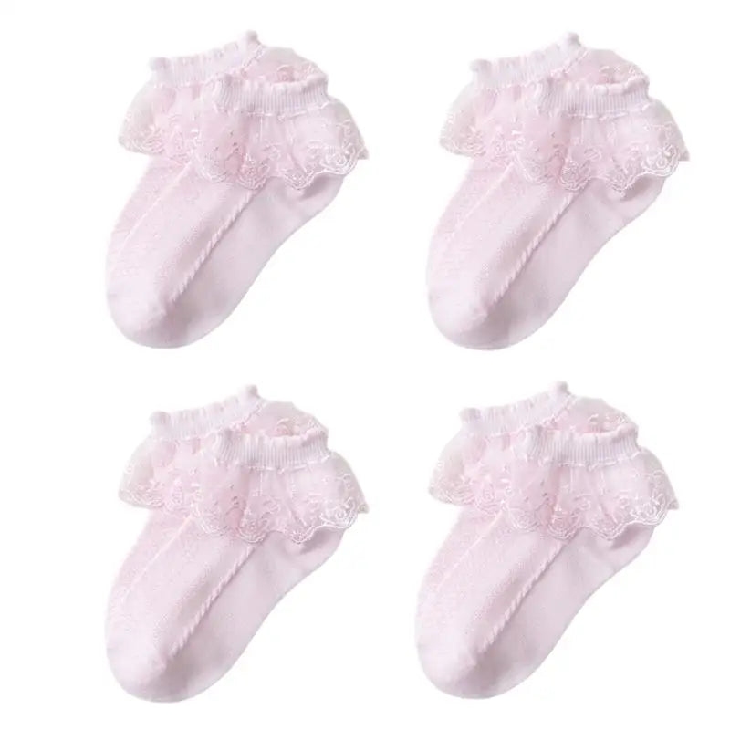Cotton Lace Ruffle Baby Socks - Kindle Kids ABC - view 8