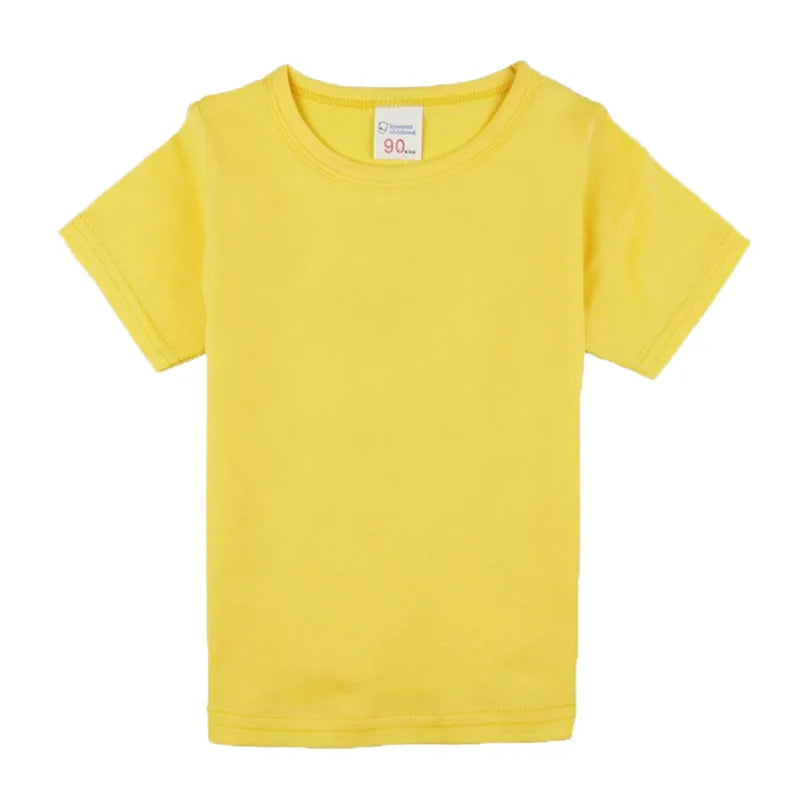 Kids cotton short-sleeve t-shirt, solid basic tee - Kindle Kids ABC - view 13
