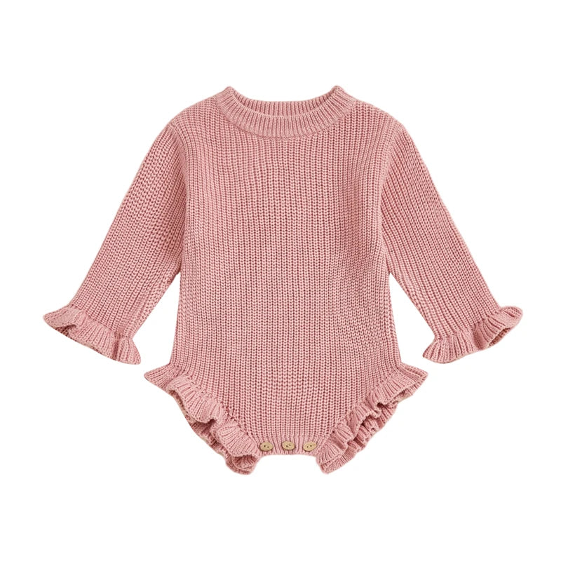 Ribbed Knit Cotton Baby Romper - Kindle Kids ABC - view 14