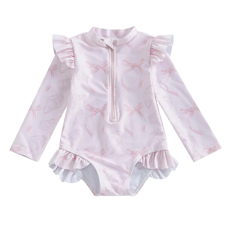 Floral Ruffle Baby Swimsuit - Kindle Kids ABC - view 17