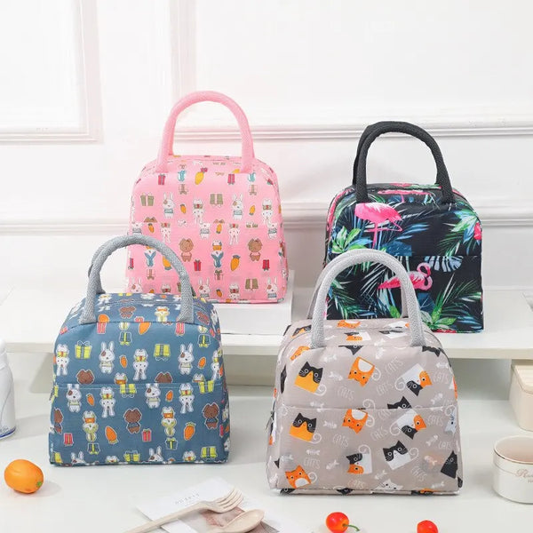 Kids Cartoon Insulated Lunch Bag – Thermal Bento Tote for School & Picnic - photo 1