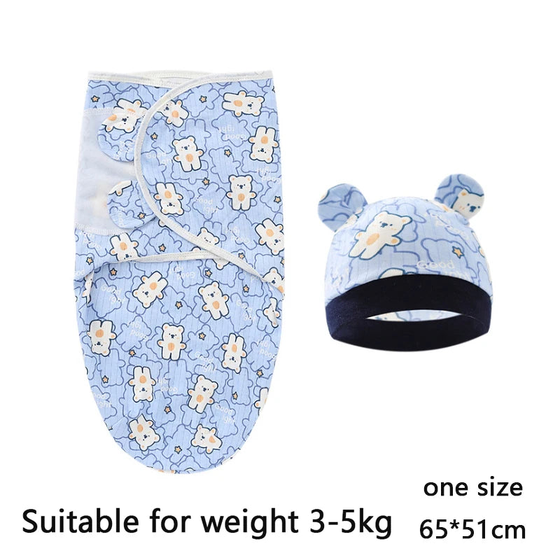 Cotton Baby Swaddle Wrap & Hat Set - Kindle Kids ABC - view 16