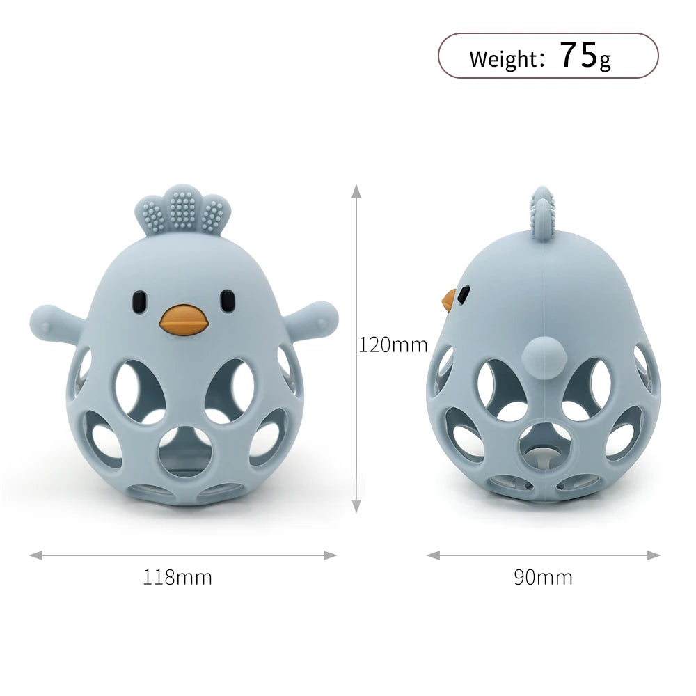 baby silicone chick teether sensory chew toy - photo 5