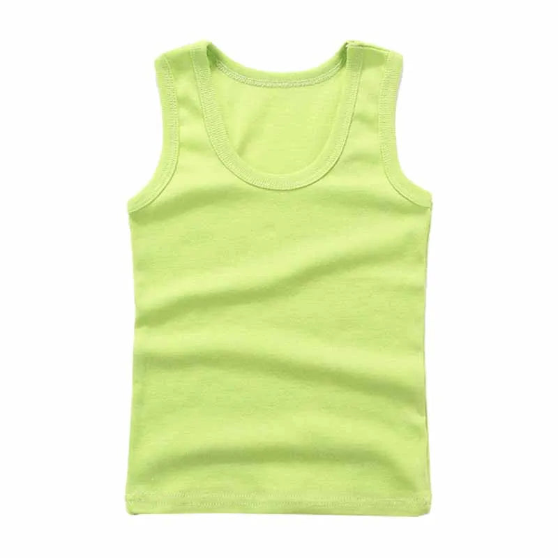 Kids cotton tank top sleeveless