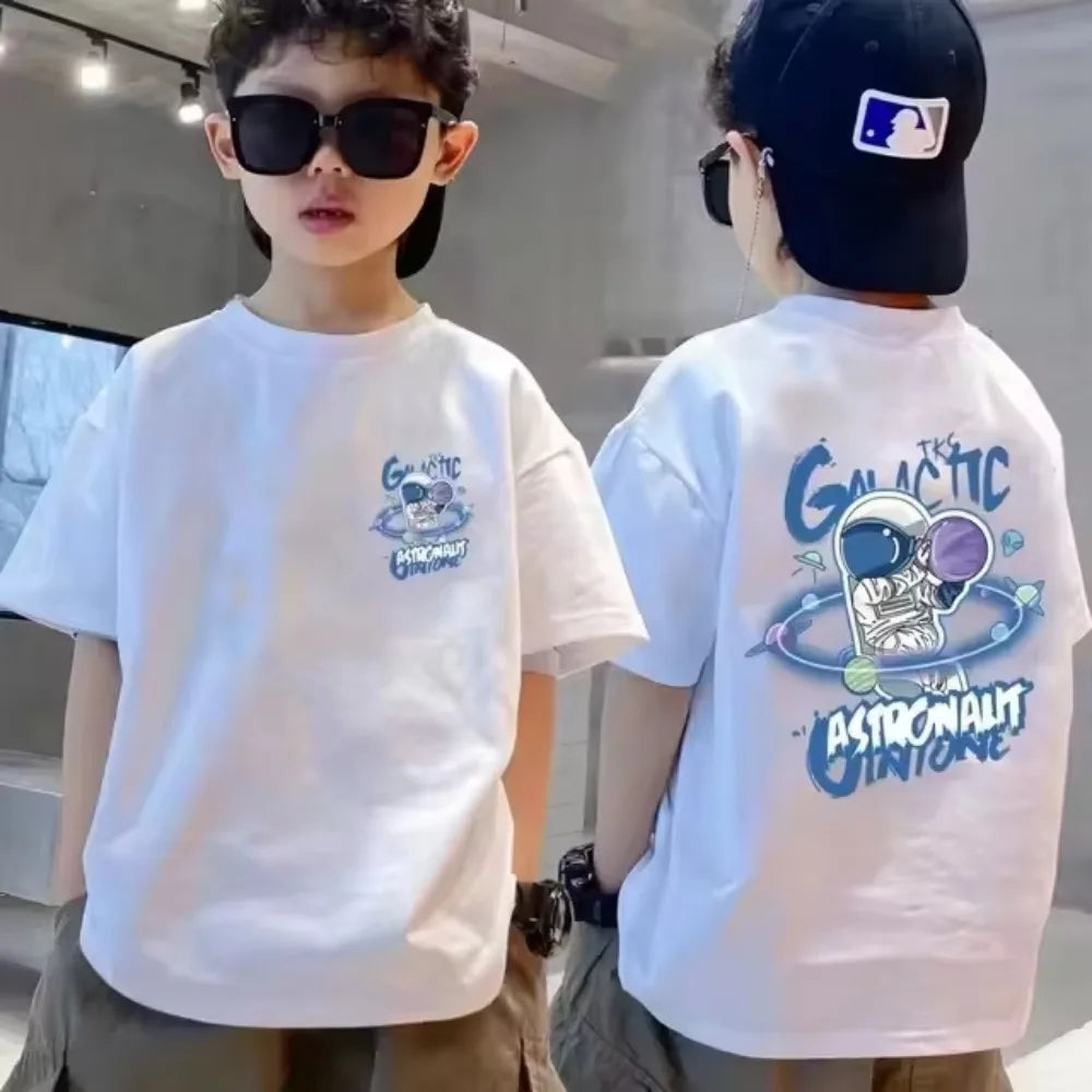 Kids Cotton Graffiti Print T-Shirt - photo 11