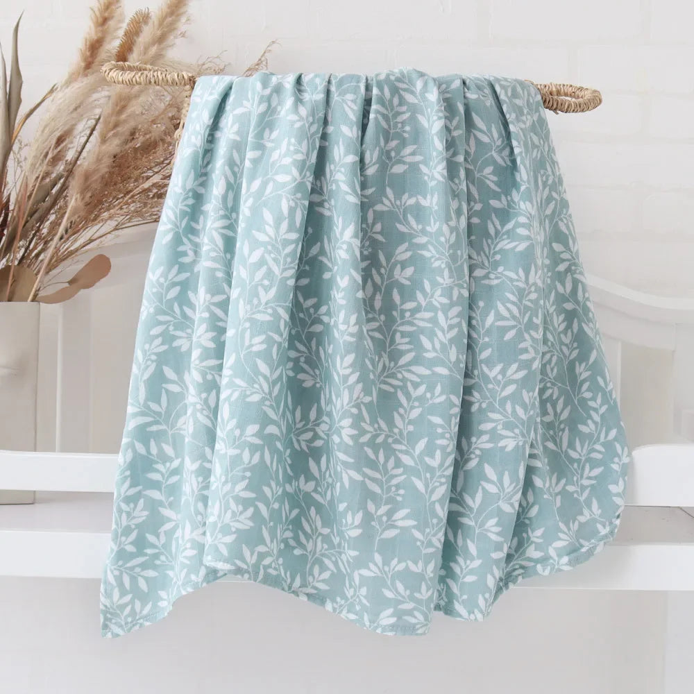 Soft Bamboo Cotton Muslin Baby Blanket - Kindle Kids ABC - view 4