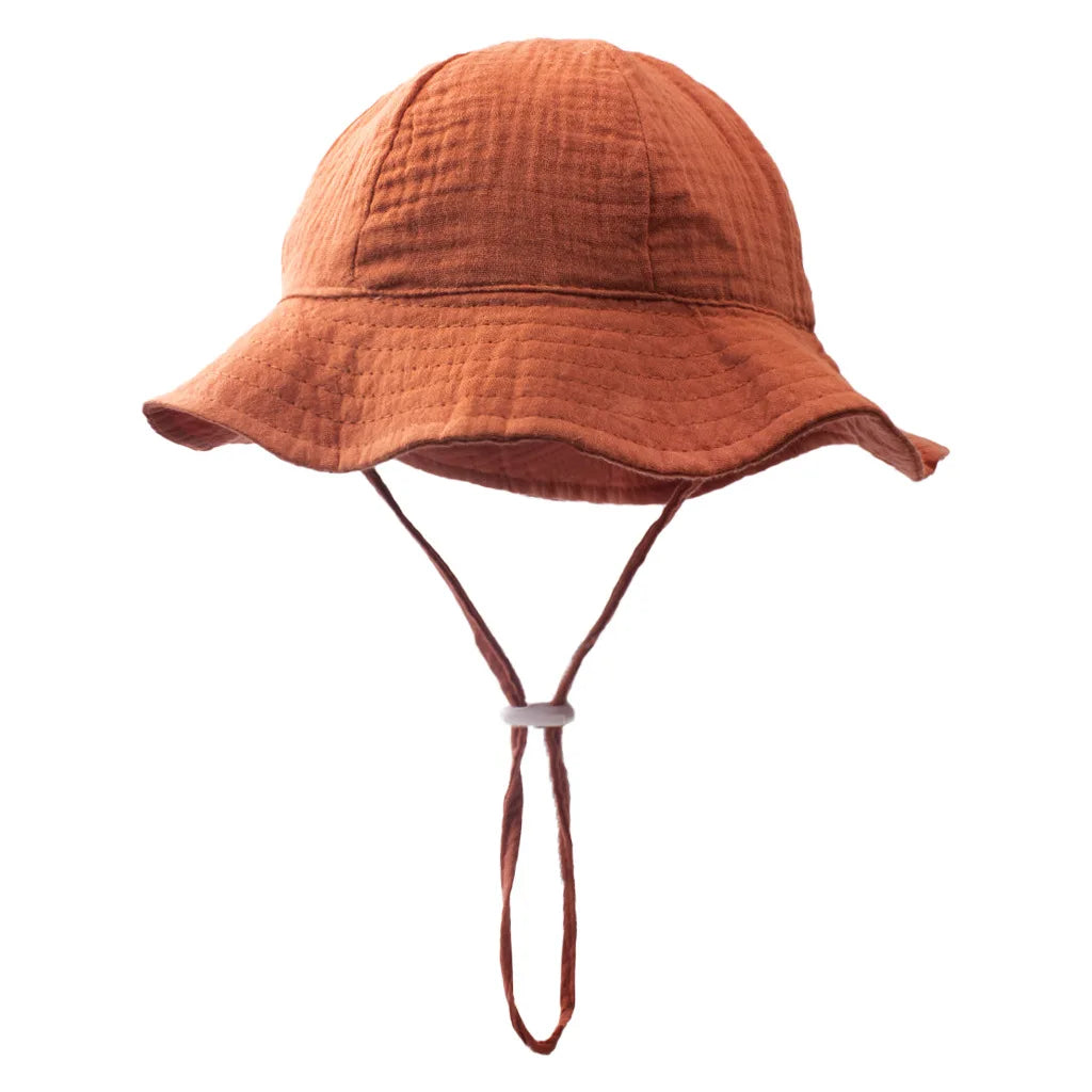 Baby Cotton Bucket Sun Hat - Breathable Fisherman Hat - photo 8