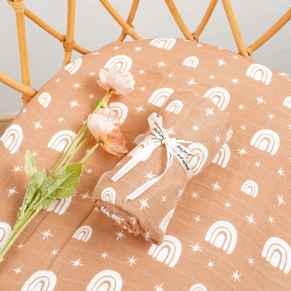 Bamboo Cotton Muslin Baby Swaddle Blanket - Kindle Kids ABC - view 24