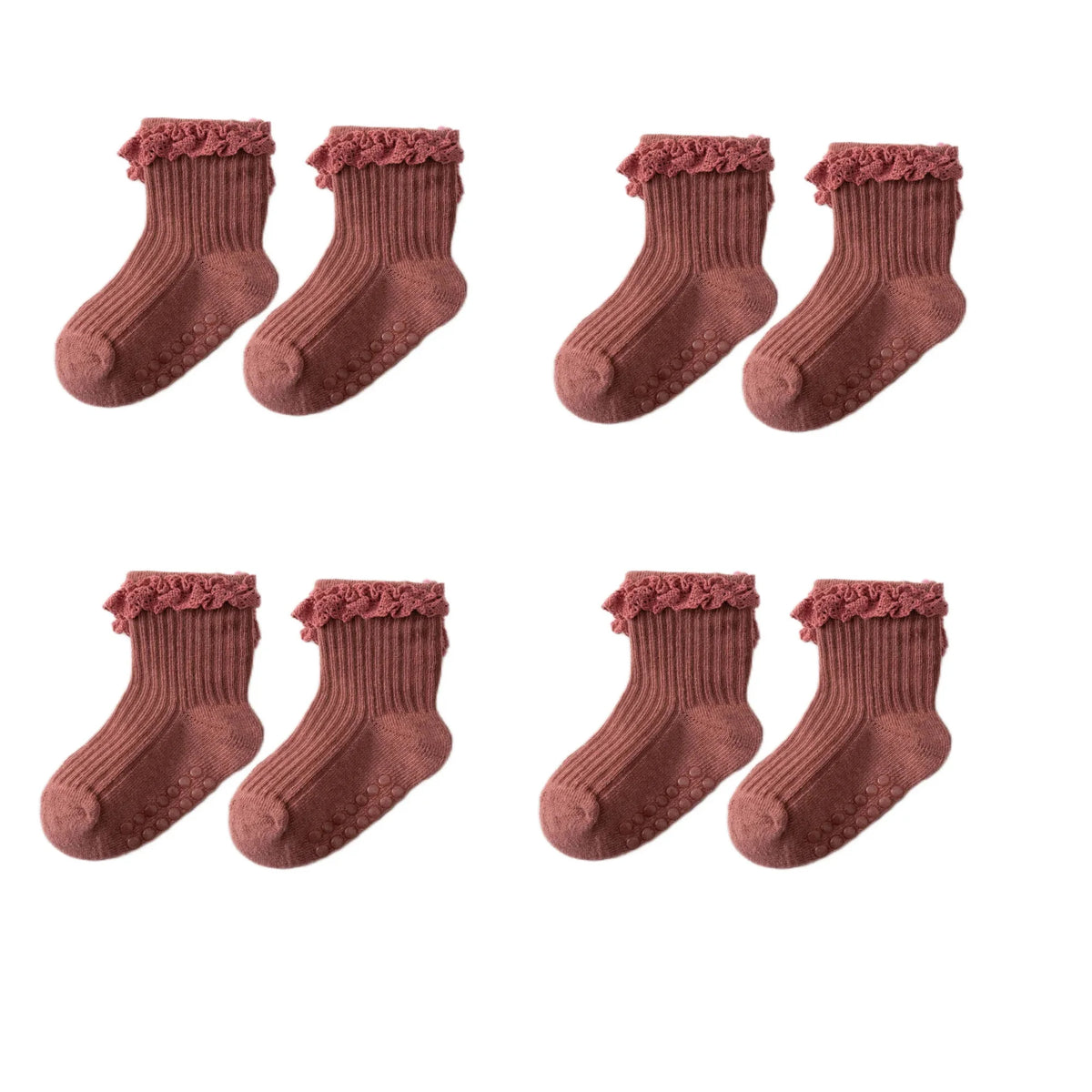 Cotton Lace Toddler Girl Socks - Kindle Kids ABC - view 14