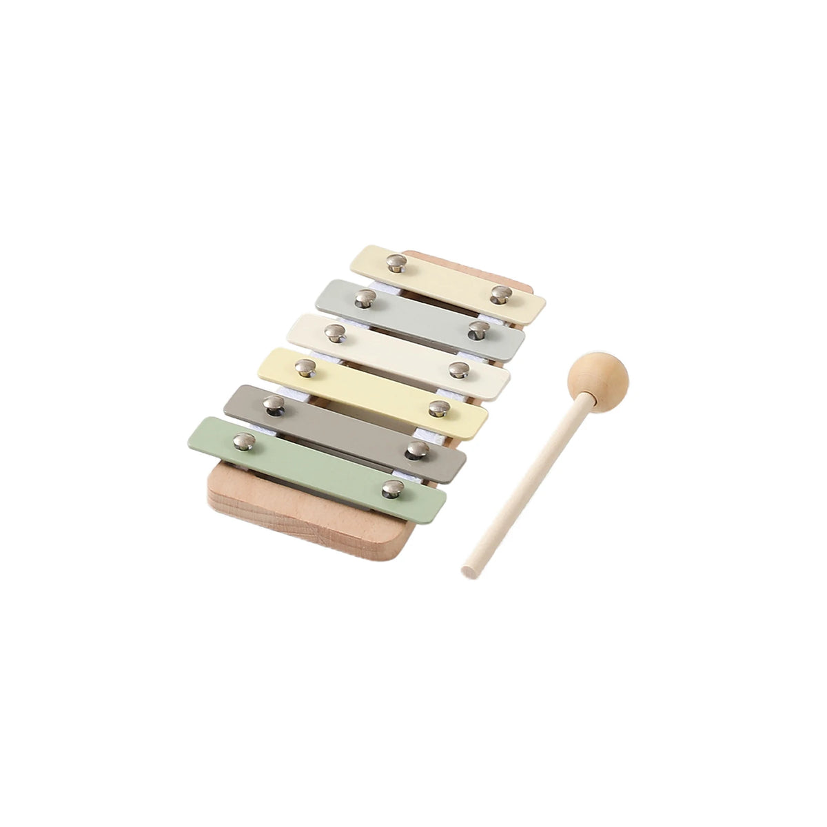 Wooden music set xylophone drum maracas for kids - photo 11