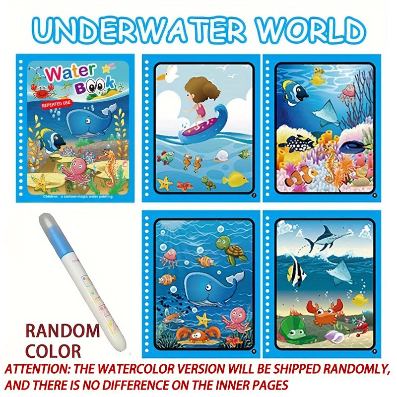 Magic Water Drawing Book - Reusable Mess-Free Colouring - photo 8
