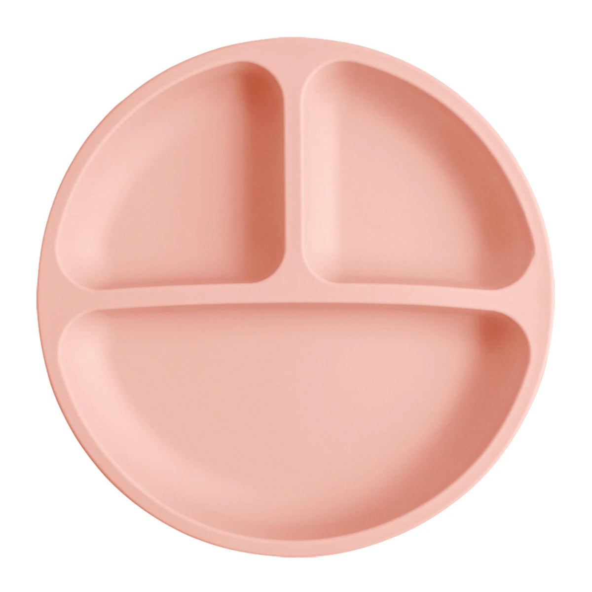 Baby silicone suction plate spill-proof divided feeding dish