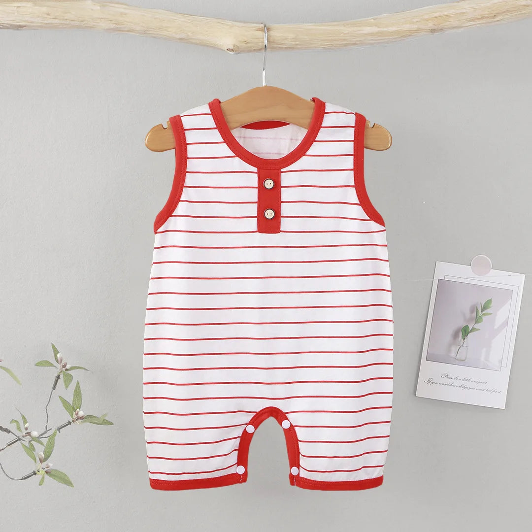 Striped Cotton Baby Romper - Kindle Kids ABC - view 2
