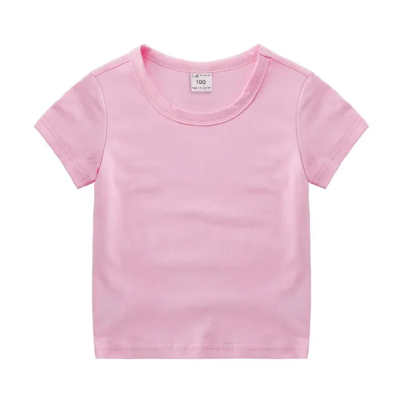 Kids Solid Cotton T-Shirt - photo 5