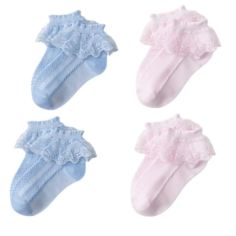 Cotton Lace Ruffle Baby Socks - Kindle Kids ABC - view 7