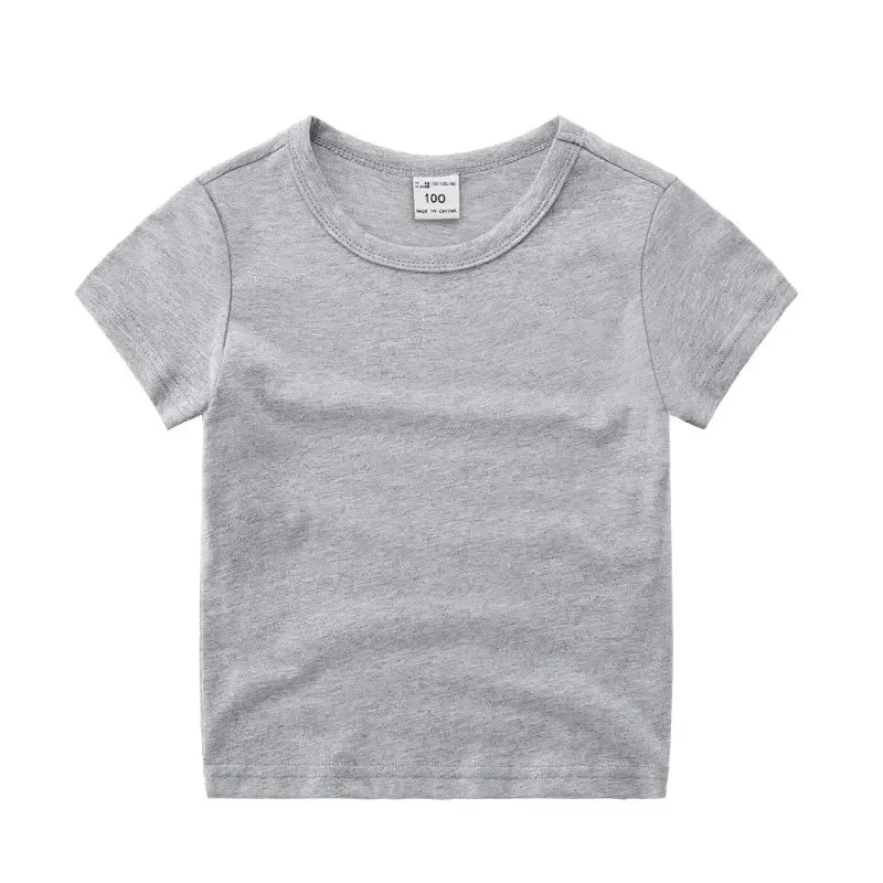 Kids Solid Cotton T-Shirt - photo 12