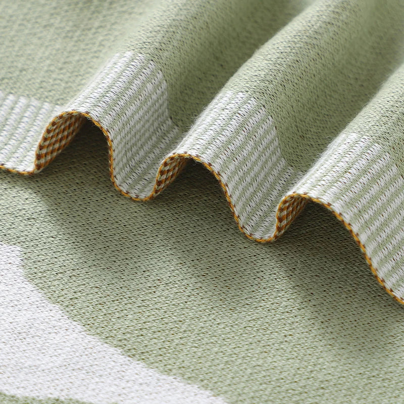 Dual-Use Knitted Cotton Baby Blanket - Kindle Kids ABC - view 5