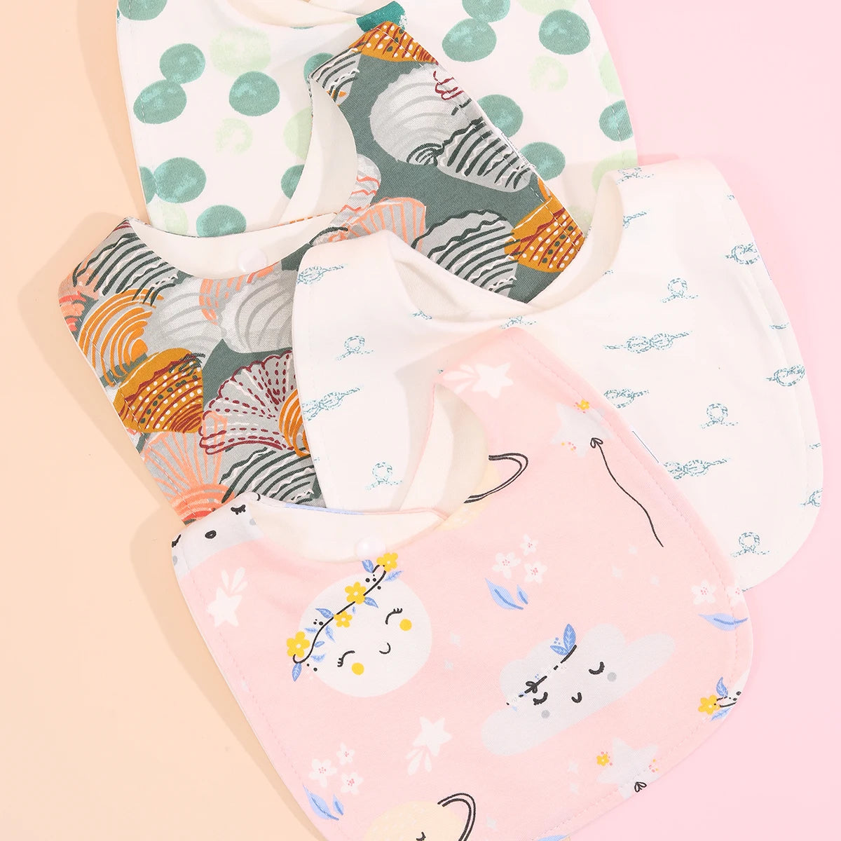 Cotton Adjustable Baby Bib - Kindle Kids ABC - view 5