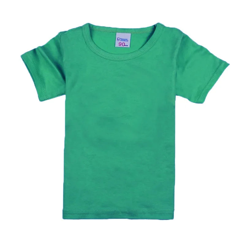 Kids cotton short-sleeve t-shirt, solid basic tee - Kindle Kids ABC - view 15