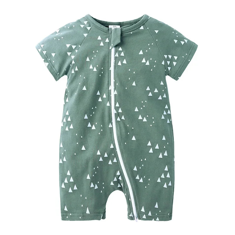 Baby Bamboo Cotton Short-Sleeve Romper - Kindle Kids ABC - view 3