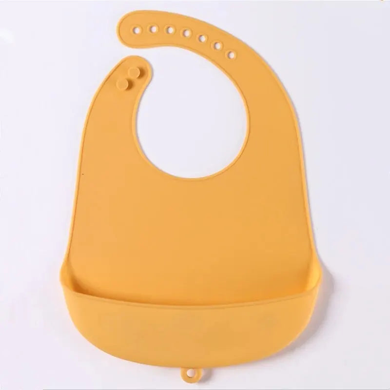 Silicone Baby Bib — Waterproof Roll-Up Bib with Crumb Catcher | 6M+ - photo 4