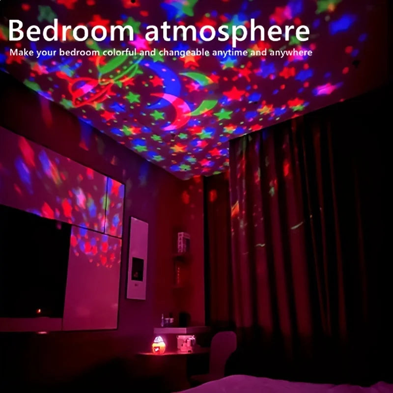 LED star galaxy projector night light for kids room