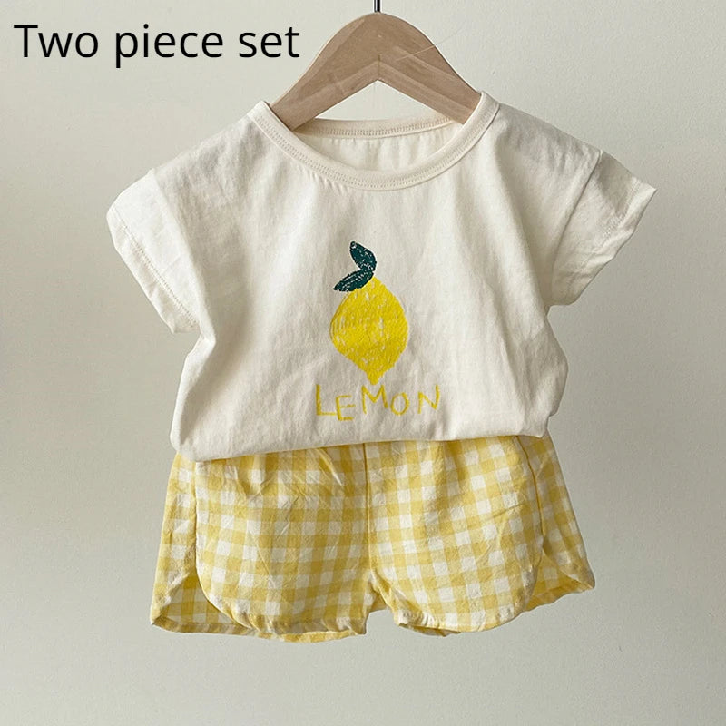 Baby sleeveless cotton summer pyjama set
