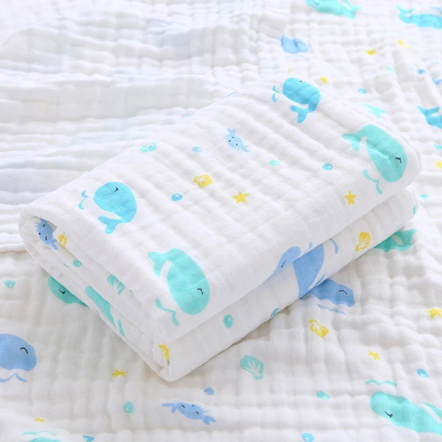 4-Layer Cotton Gauze Baby Washcloth Towel Set - Kindle Kids ABC - view 10