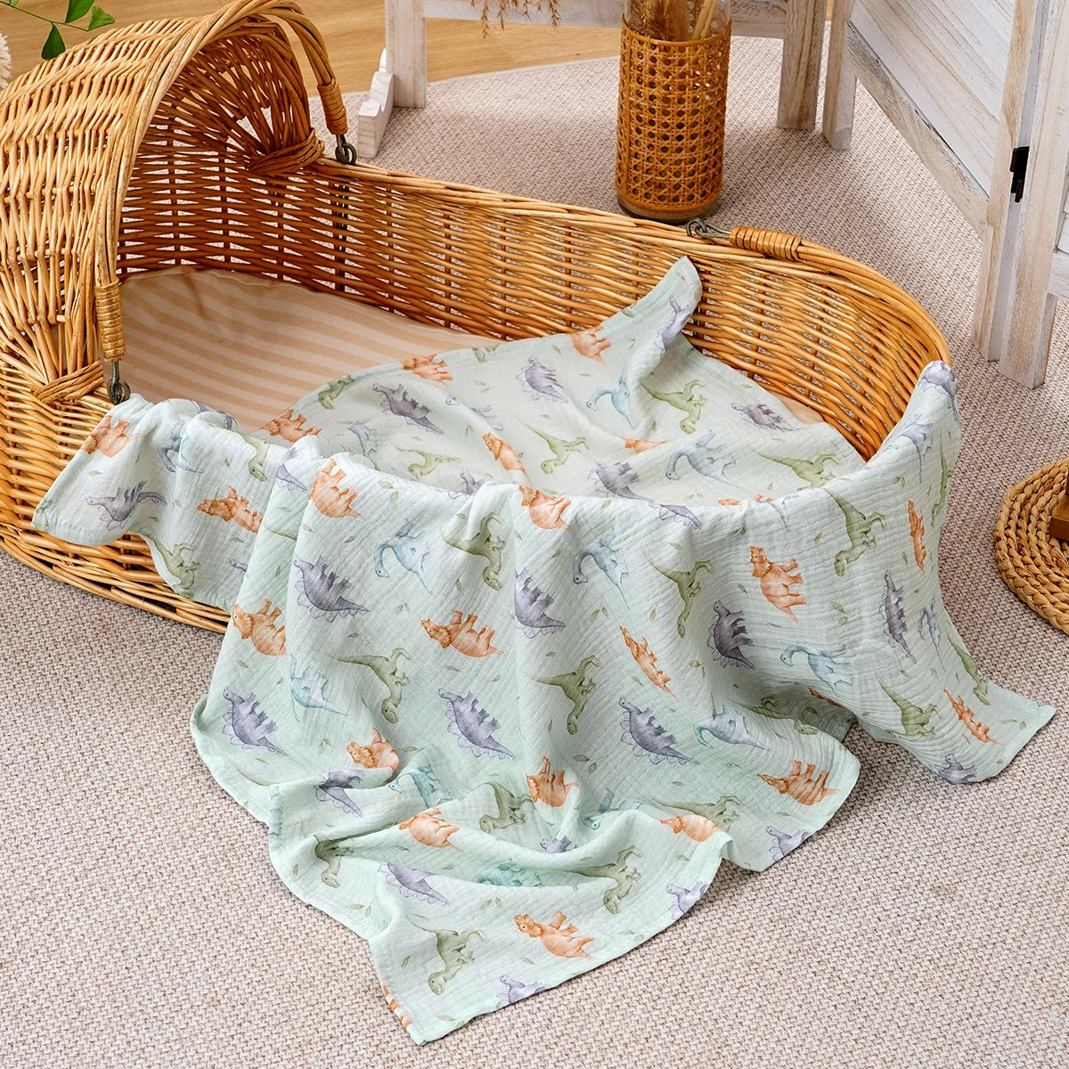 Cotton Muslin Baby Blanket - Kindle Kids ABC - view 3