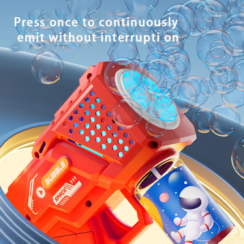 Gatling bubble machine 10-hole electric bubble blower for kids