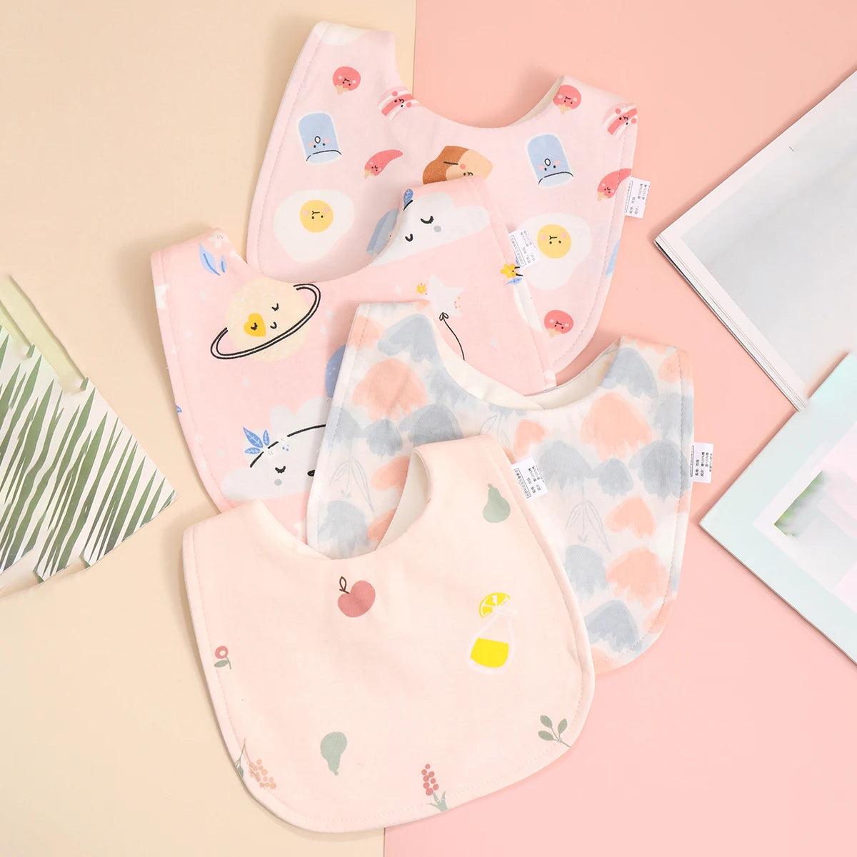 Cotton Adjustable Baby Bib - Kindle Kids ABC - view 14