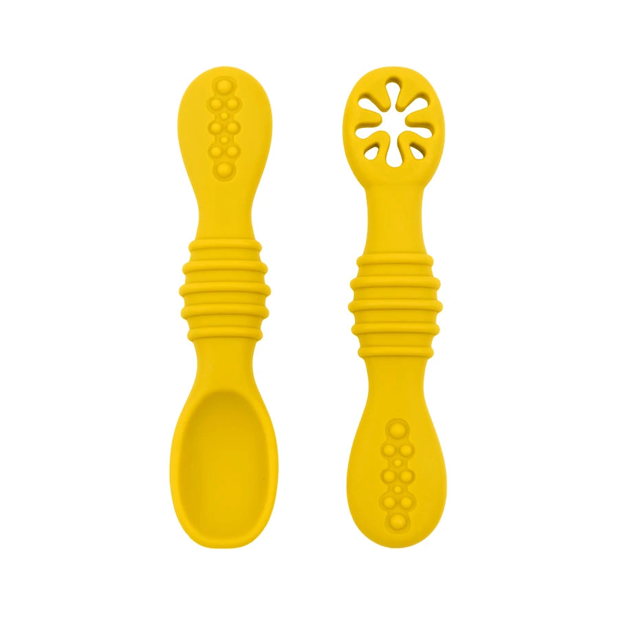 Silicone Baby Training Spoon & Fork Set — Self-Feeding Utensils | 6M+ - photo 13
