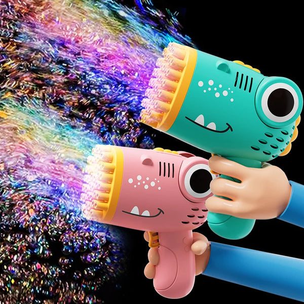 Dinosaur bubble machine 40-hole electric bubble blower