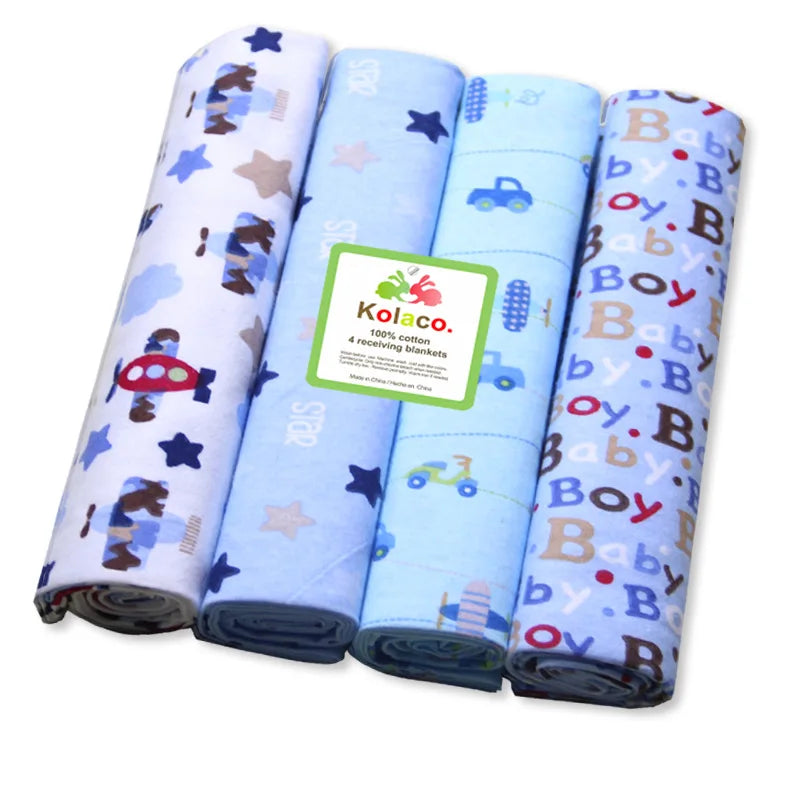 100% Cotton Receiving Baby Blanket - Kindle Kids ABC - view 5