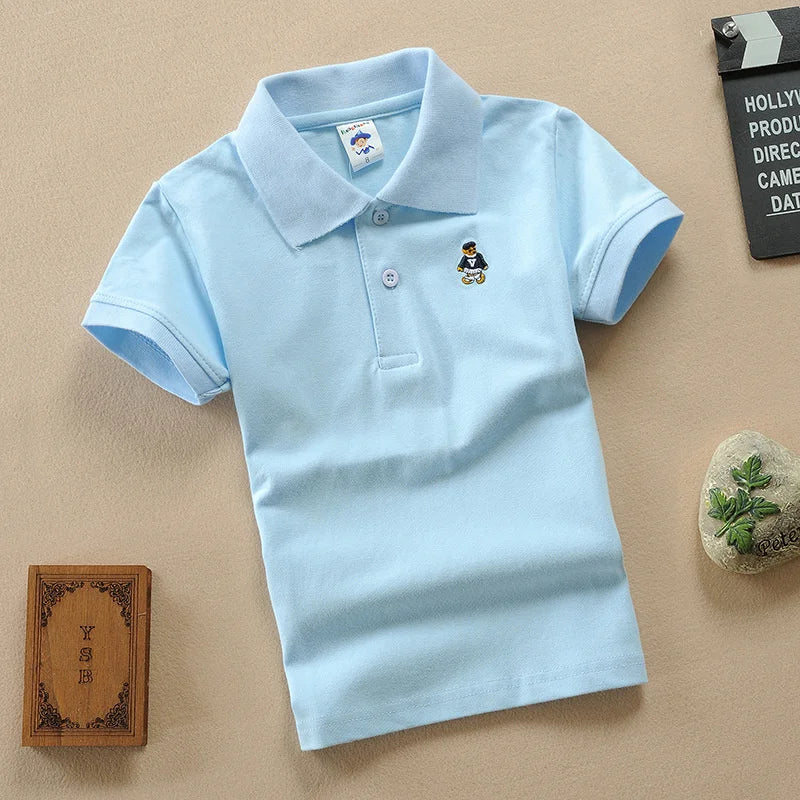 Boys Short Sleeve Polo T-Shirt 2-9Y - photo 16