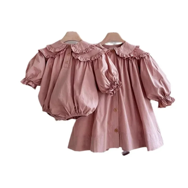 Girls Cotton Long Sleeve Puff Dress | Toddler & Kids - photo 4