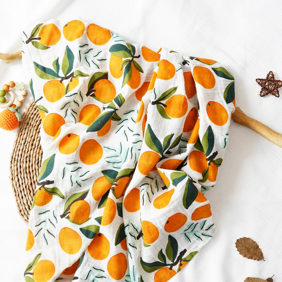 100% Cotton Muslin Baby Swaddle Blanket - Kindle Kids ABC