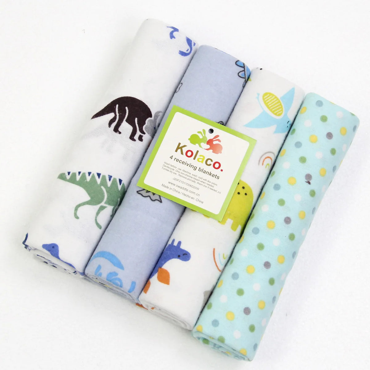 Cotton Muslin & Flannel Baby Swaddle - Kindle Kids ABC - view 13