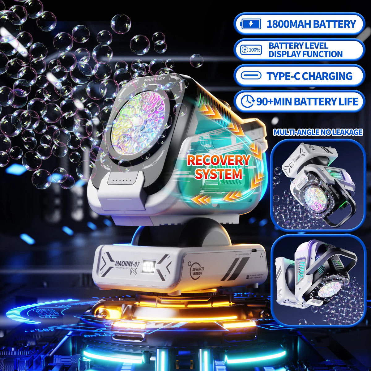 automatic remote control bubble machine for kids - photo 3