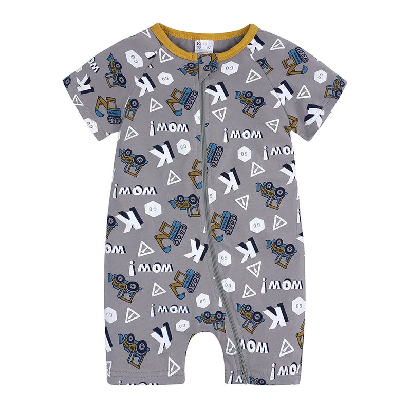 Baby Bamboo Cotton Short-Sleeve Romper - Kindle Kids ABC - view 22