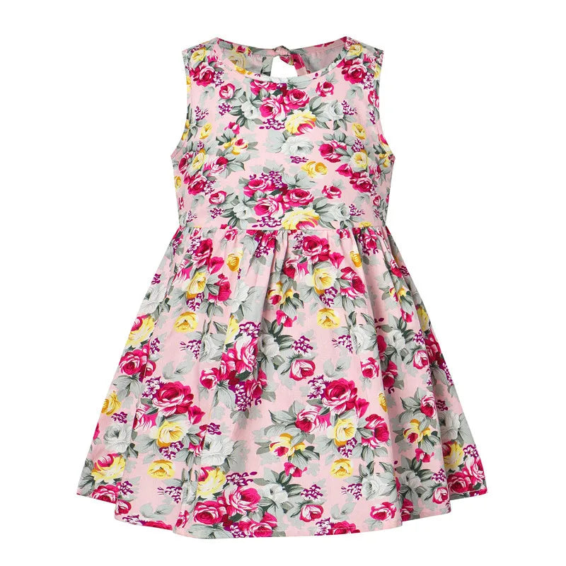 Girls Sleeveless Floral Print Sundress - photo 10